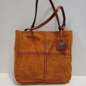 Pelle Borsa W9 5657 Cinnamon Brown Suede Bag